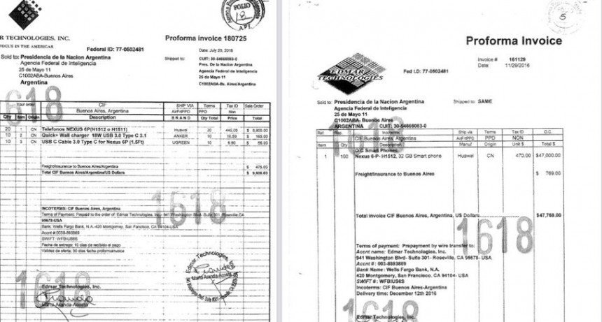 RADIOKTUBRE INFO..-Las facturas de compra de los celulares encriptados y la lista completa de los que los recibieron -Por Simón Suarez..Ver mas