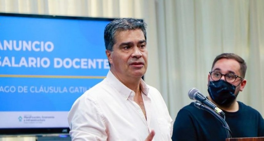 RADIOKTUBRE INFO..-Capitanich anunció el pago de la cláusula gatillo y el piso salarial docente alcanzará los $45.000 -Por Simón Suarez..Ver mas