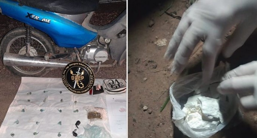 RADIOKTUBRE INFO..-  Sáenz Peña: en sendos procedimientos detectan drogas y armas, secuestran una moto y detienen a dos personas -Por Simón Suarez..Ver mas..