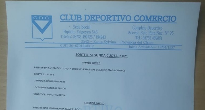 RADIOKTUBRE INFO..GANADORES DEL SEGUNDO SORTEO DEL BINGOSHOW DEL DEPORTIVO COMERCIO-Por Simón Suárez…..Ver mas..