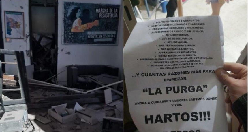 RADIOKTUBRE INFO…- Repudio generalizado de la dirigencia política al atentado contra un local del FdT- Por Simón Suarez