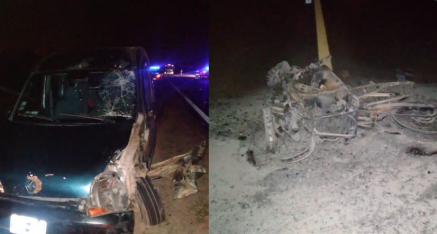 RADIOKTUBRE INFO..- Murió un motociclista en un fatal accidente en la Ruta Provincial N°56: tras el choque, su vehículo se prendió fuego  -Por Simón Suarez..Ver mas..	
