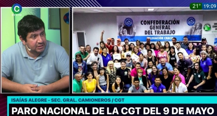 DIARIOKTUBRE INFO…. LA CGT DEL CHACO SE ADHIERE AL PARO   ….Por Simòn Suàrez