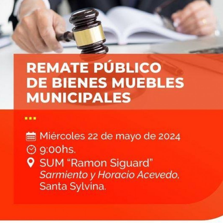 DIARIOKTUBRE INFO…. EL MUNICIPIO DE SANTA SYLVINA REMATARÁ BIENES EN DESUSO   ….Por Simòn Suàrez