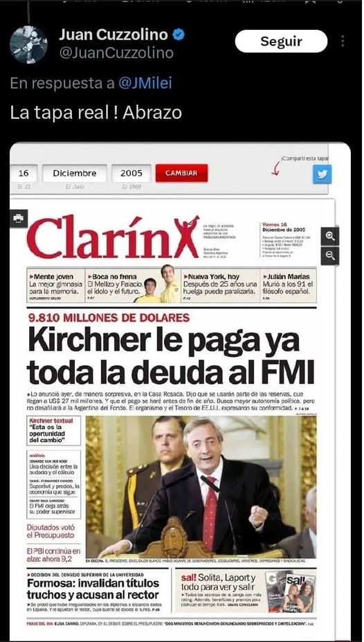 - RADIOKTUBRE INFO…….. PAPELON: MILEI DIFUNDIÓ UNA FAKE NEWES DE UN CANDIDATO SUYO Y ESTALLARON LAS REDES   …… Por Simòn Suarez