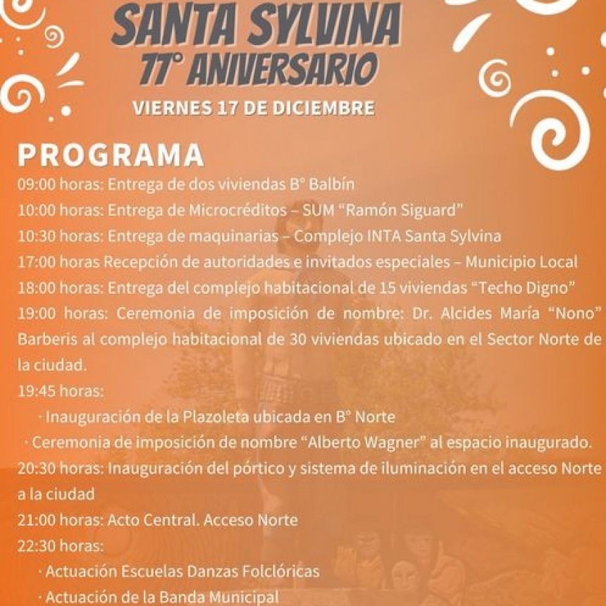 RADIOKTUBRE INFO..- PROGRAMA POR ANIVERSARIO DE SANTA SYLVINA-Por Simón Suarez..Ver mas
